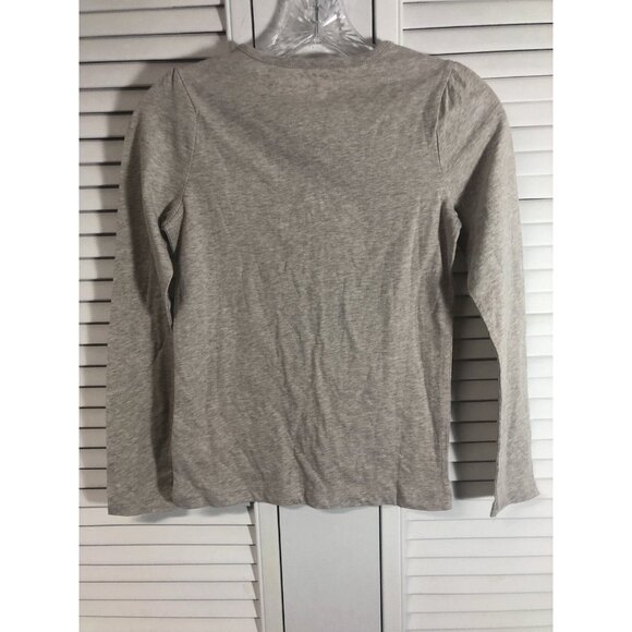 🆕 Crazy 8 Size 10-12 Oatmeal Heather Long Sleeved Tee - Picture 4 of 4